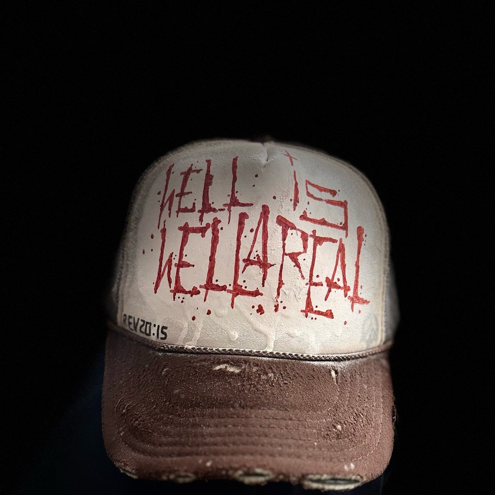 Prayer & Prepare - trucker custom art piece